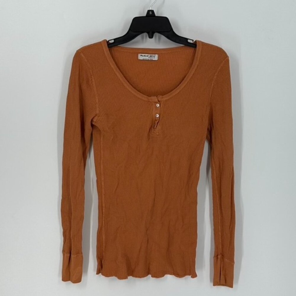 Women's Micheal Stars Orange Long Sleeve One Size Fits Most